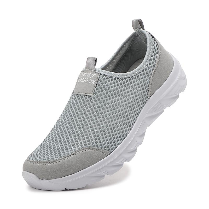 Zapatillas de Running Slip-On Transpirables Zapatillas de Verano Zapatos Deportivos de Malla para Hombre Zapatos Casuales Ligeros para Caminar Zapatillas de Tenis para Hombre 46