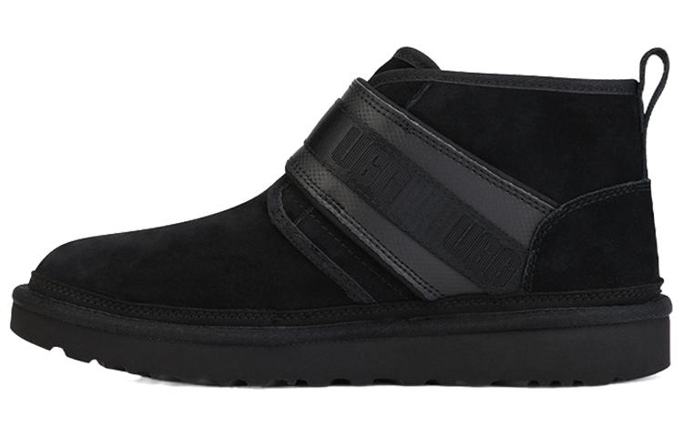 UGG Neumel Snapback Buckle Fleece Lined Snow Boots Black 1118570-BLK 45
