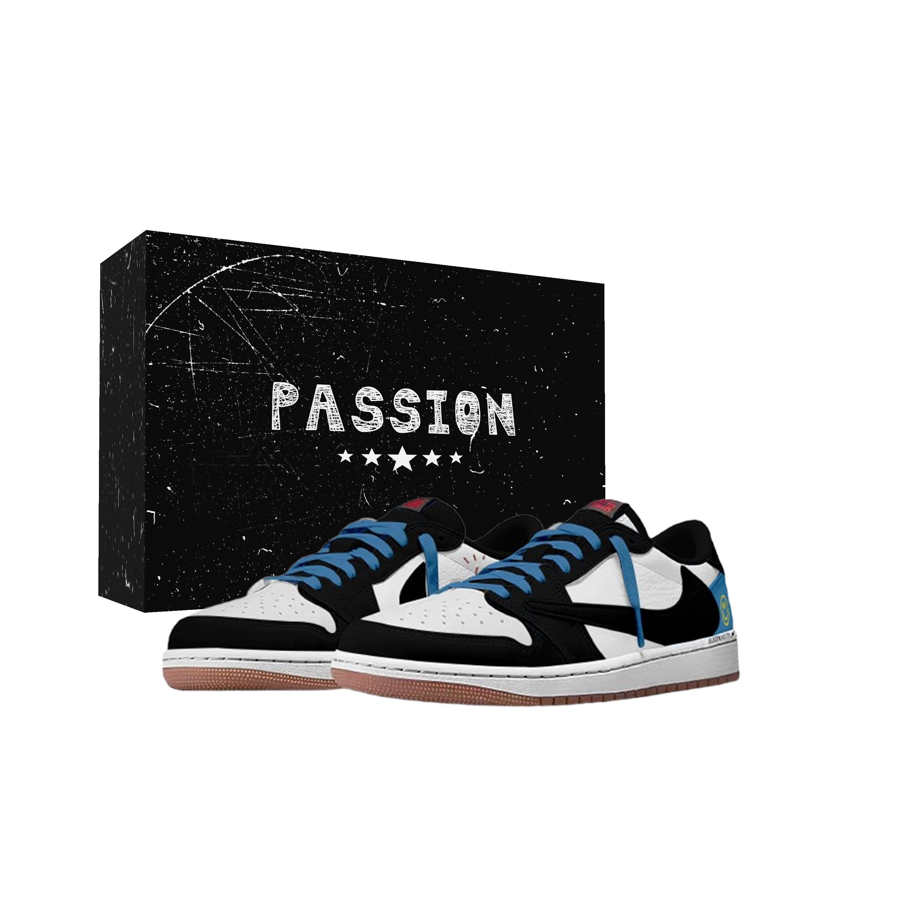 

Travis Scott x Jordan Air Jordan 1 Lightning Travis Scott X AJ1 Low Cushioning Low top Vintage Basketball Shoes Unisex DZ4137-700(Team1698-) 41