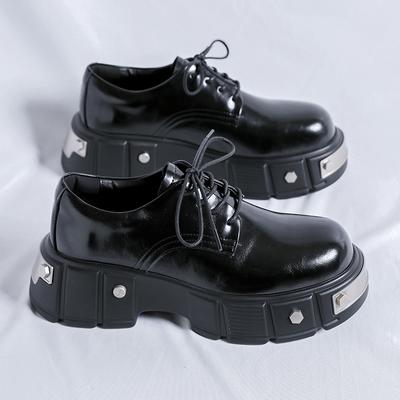 Moda Alta Qualità Uomo Corea Pelle Piattaforma Oxfords Scarpa da Lavoro Antiscivolo Suola Spessa Derby Scarpa Casual Stringati Mocassini Scarpa Elegante