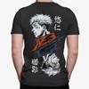 Herren T-Shirt Bio Baumwolle Anime Yuji Itadori Streetwear Manga Fashion Kaisa