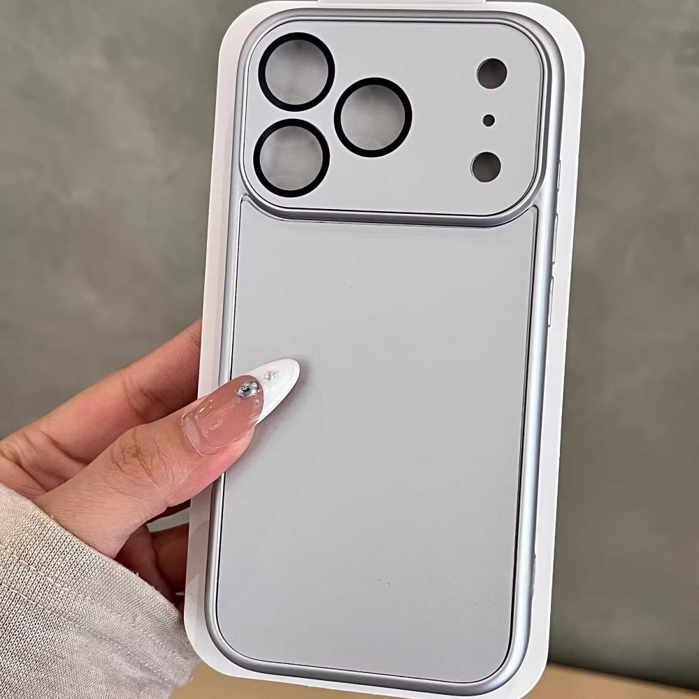 Luxusní matný tvrdý PC matný tenký kryt pro iPhone 17 Air 16 15 14 13 12 11 Pro Max 17pro Pokovená fólie na fotoaparát Ochranný matný kryt