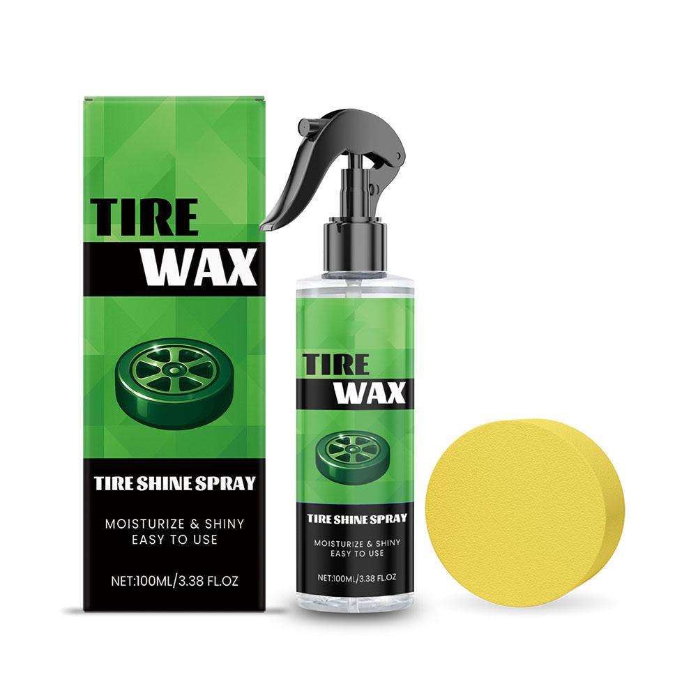 

100 мл Спрей для блеска шин Покрытие для глянца шин Восстановитель пластика и резины для колес Спрей для полировки и придания блеска Детейлинг автомобиля