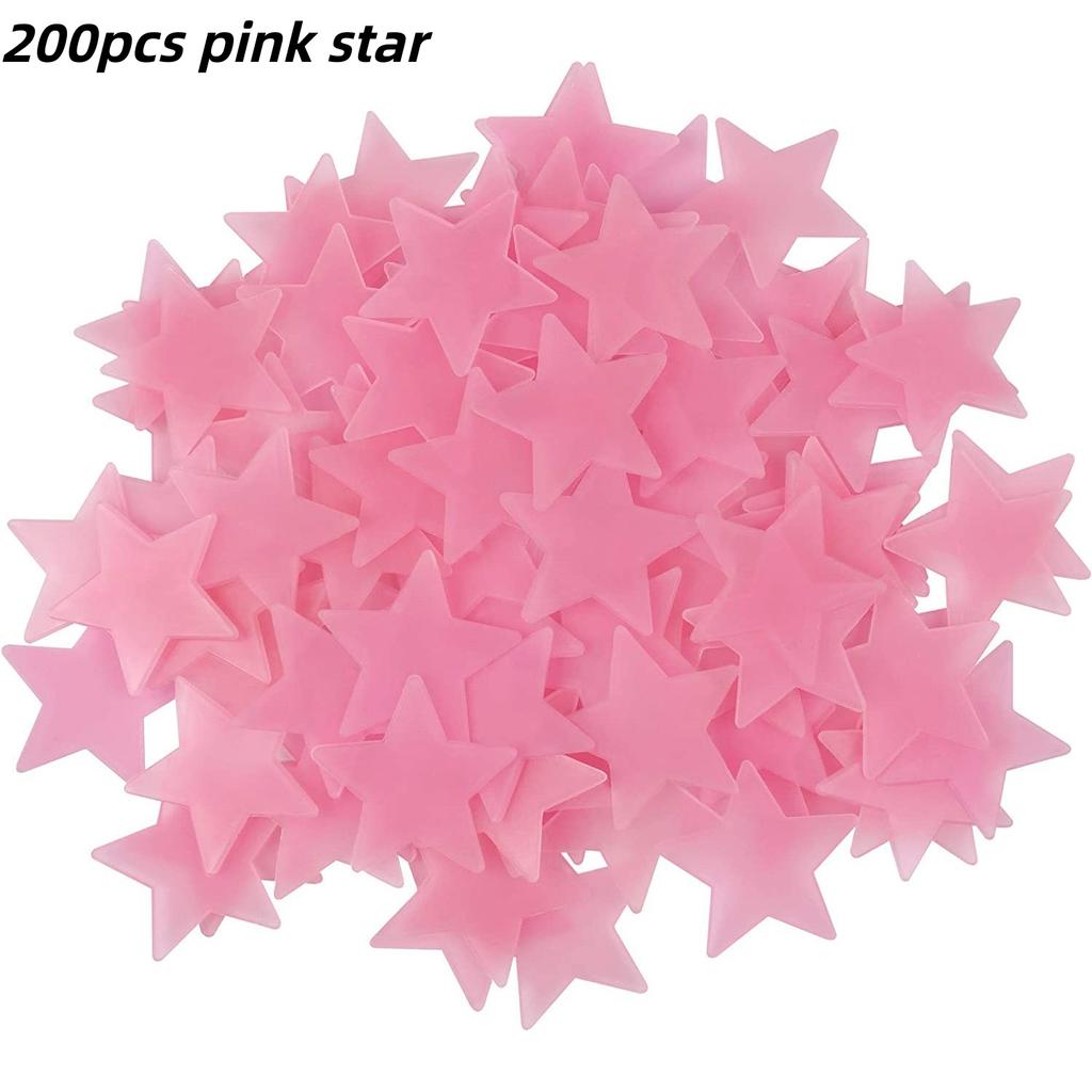 100/300 BUC Stele Luminoase în Întuneric Autocolante de Perete Fluorescente Adezive 3D Decorațiuni pentru Casă Cameră Copii Bebeluși Plafon
