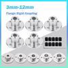 2 Bucăți 3/3.17/4/5/6/6.35/7/8/10/11/12mm Cuplaj Rigid cu Flanșă pentru Arbore Cuplor Colier Suport Conector Motor