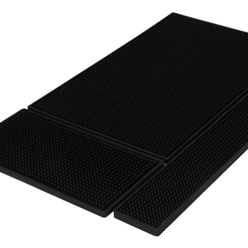 Bar Mat Rubber Anti-slip PVC Coffee Bar Mats Cup Mat Waterproof Heat Resistant Durable Drain Mat for Home Bar Cafe