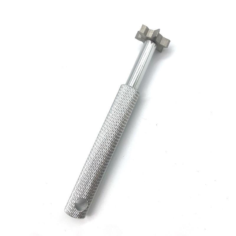 Golfschlägerzubehör aus Edelstahl für sichere und praktische Reinigung Mehrfarbiges 11 cm Sechszackmesser