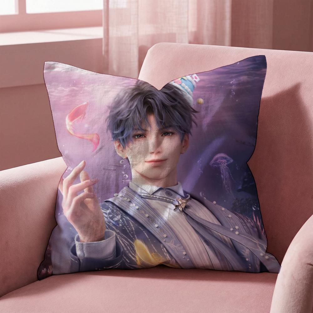 R-Rafayel Love D-Deepspace Cushion Cover Multi-Scene Pillow Cover for Home & Car - Reversible, Soft & Durable for Daily Use