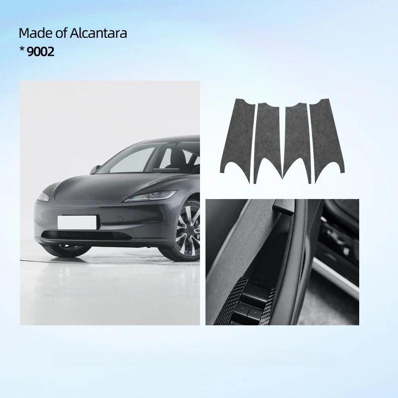 Alcantara Suede Reading Light Frame Trim Stickers For Tesla Model 3 Highland 2024 Trim New Model3 Car Interior Accessories