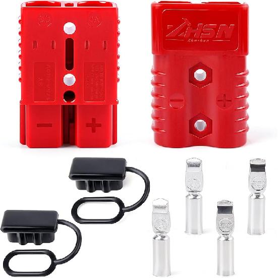 Zhushan 2 PCS 120a Battery Quick Connect/Disconnect Wire Harness Plug Connector Kit - Ideal for Cars, Trailers, Motors, and Electronics Maintenance
