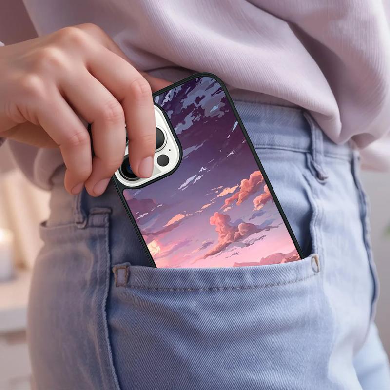 Anime Scenery Art Phone Case For iPhone 17 Air 15 16e 14 13 Pro Max Coque 12 11 Pro Max PLUS Cover