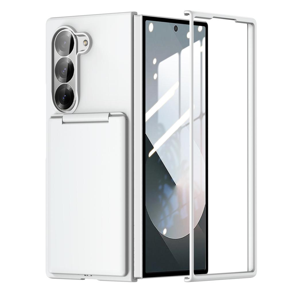 Suitable for Samsung Galaxy Z Fold7 Mobile Phone Case Folding Card Bag Bracket Imitation Leather Full Cover Dustproof Tup Jacket