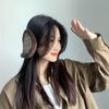 Check Pattern Winter Earmuffs (Brown)