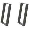 Vidxl Nogi Do Stołu Jadalnianego, 2 Szt., Antracyt, 60X(72-73)Cm, Stal