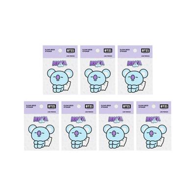 Line Friends BT21 Clear Deco Sticker Teil 2, Koya, 7 Packungen