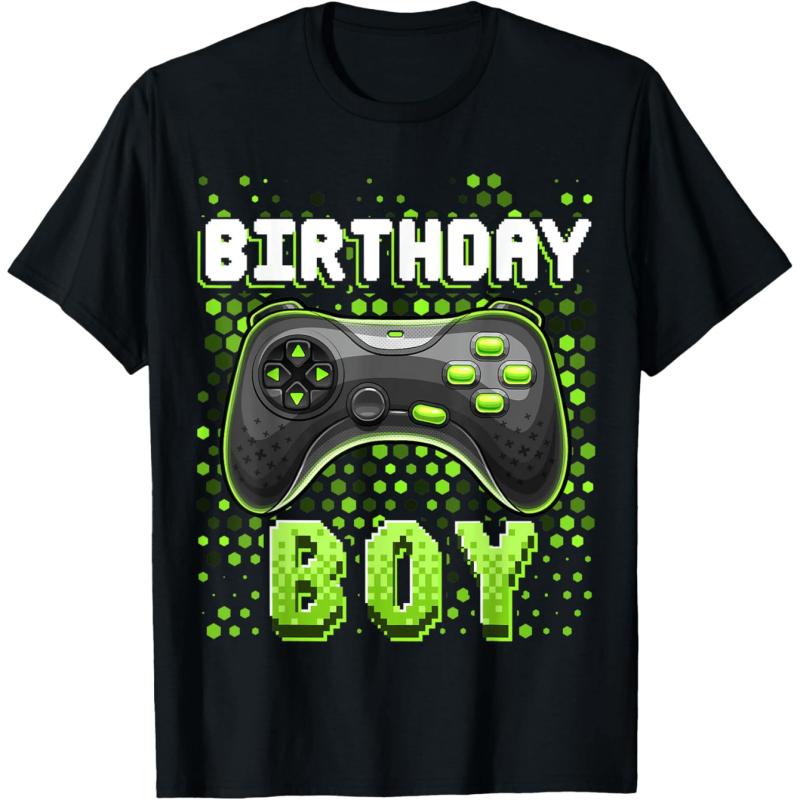Printed Gamer Girl Boy T-Shirt For Men GamePad Graphic Tees Casual Oversized Short Sleeve Tops Round Neck Streetwear T Shirts