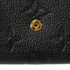 Used 12564 Porto Monnaie Rosalie M81455 7941 Current LV Logo Flower Black RFID IC Monogram Empreinte Noir Unisex from