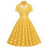 Vintage 50er Jahre Hepburn-Stil Swing-Kleid für Urlaube und Brautjungfern