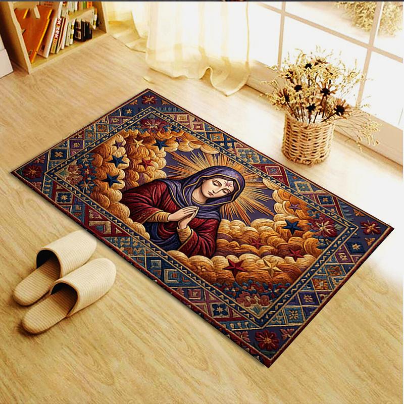 2025 New The Holy Mother Carpet Rug for Living Room Bedroom Home Sofa Decoration,Kids play Non-slip Floor Mat12
