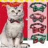 Weihnachts-Schneeflocken-Krawatte, Verstellbares Haustier-Katzenhalsband, Hundehalsband, Sicherheitsverschluss, Haustierbedarf, Weihnachtsdekorationen