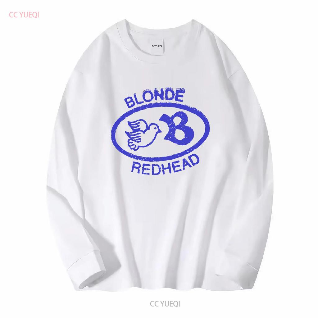 Blonde Redhead Band Logo T Shirt Tour Rock Music Long or Short Sleeves Vintage Washed Comfortable Casual Streetwear Slightly