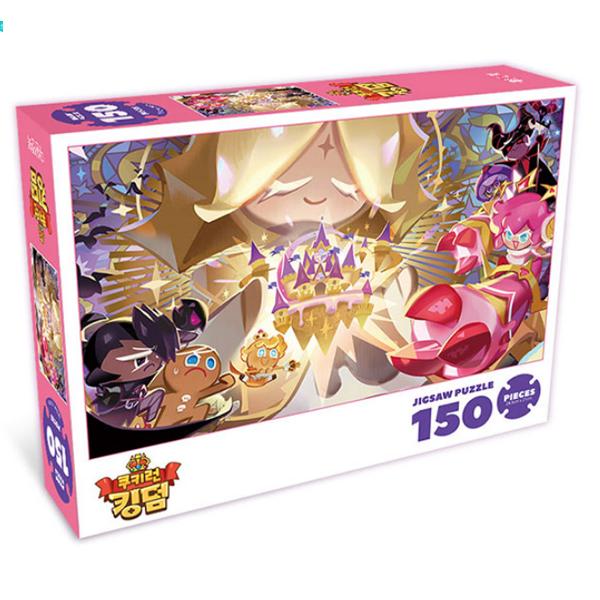 Daewon&Book Cookie Run Kingdom Floating Castle Jigsaw Puzzle, 150 Pieces, Mixed Colors Jigsaw Puzzle, Childrens Games, Korean Educational Toys