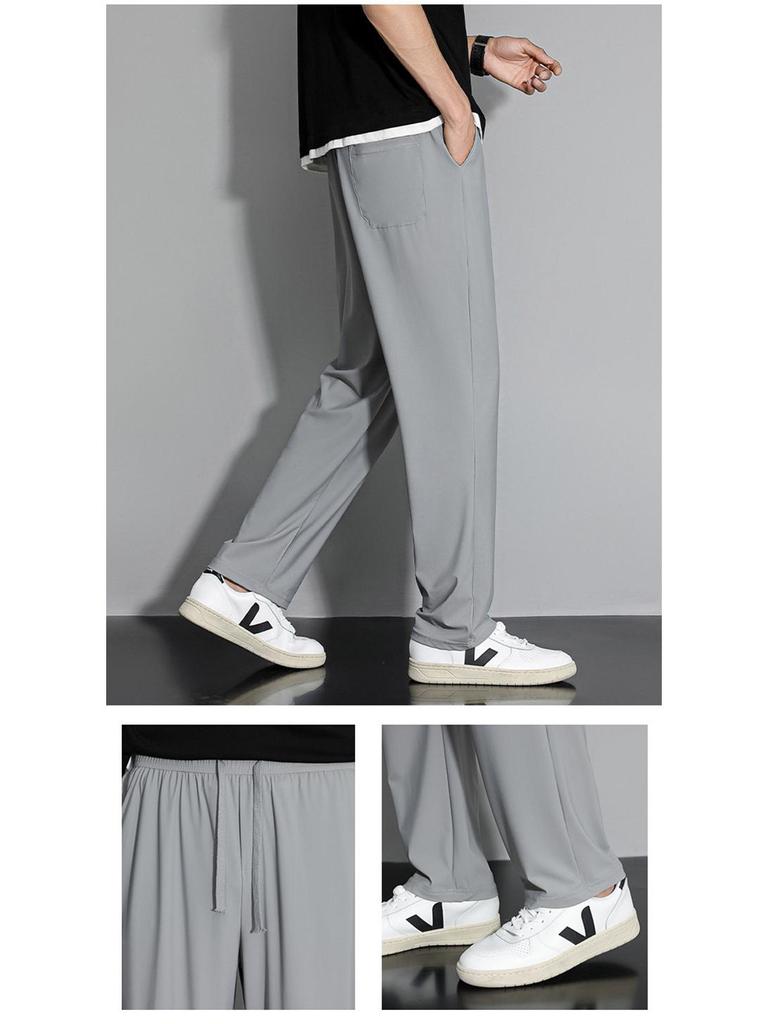 Ice Silk Quick-Dry Breathable Pants for Men & Women - Lightweight, Elastic Outdoor Sports & Climbing