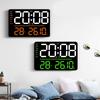 Digital Clocks Wall Clock Date/Week/Temperature Display 2 Alarm Clocks Contemporary Bedroom Alarm 11" Large Screen