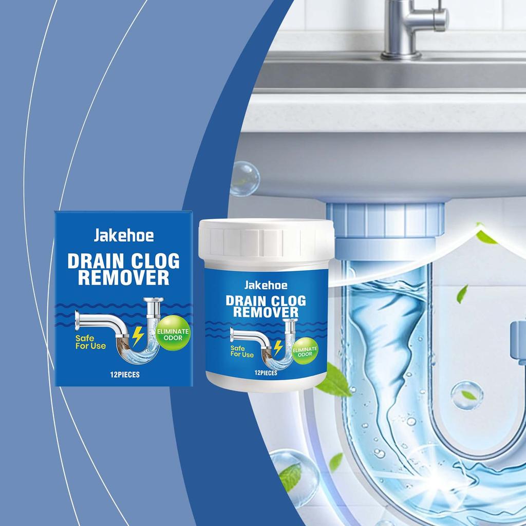 Strong kitchen pipe unclogger, hair blockage unclogging, descaling, odor cleaning sheet, toilet sink drainage cleaning tool