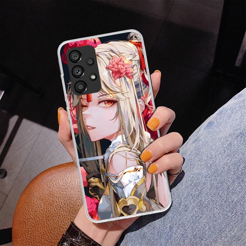 Genshin Impact Raiden Shogun Baal Phnoe Case for Samsung Galaxy A17 A37 A57 A16 A26 A36 A56 A15 A14 A13 A55 A54 A53 A35 A34 A33
