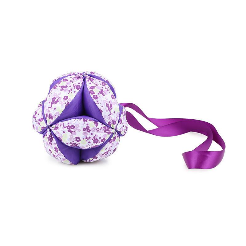Creative Fabric Hand Grasp Ball Baby Toddler Rattle Bell Toy Interactive Cloth Ball