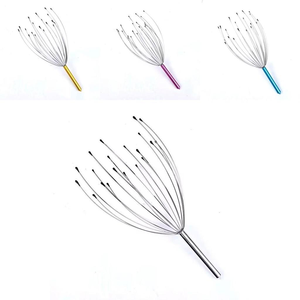 Versatile 20 Prong Metal Octopus Scalp Massager For Ultimate Relaxation And Stress Relief