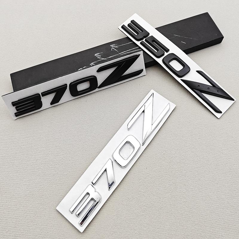 3D Black Chrome 350Z 370Z Emblem Rear Trunk Badge Letter Logo Sticker For Nissan Fairlady Car Styling Accessories Replacement