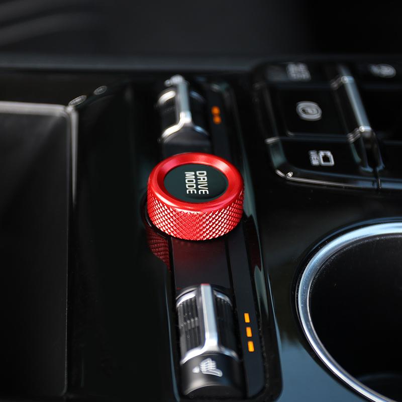 Aluminum Red Blue Black Air Conditioner Knob Trim Ring Control Adjust Button Cover For Kia K5 2025 PE
