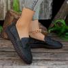 fashion Print Breathable Loafers Women Flats Platform Shoes 2024 Summer Fahsion Shallow Walking Shoes Retro Comfort Zapatos Para Mujer