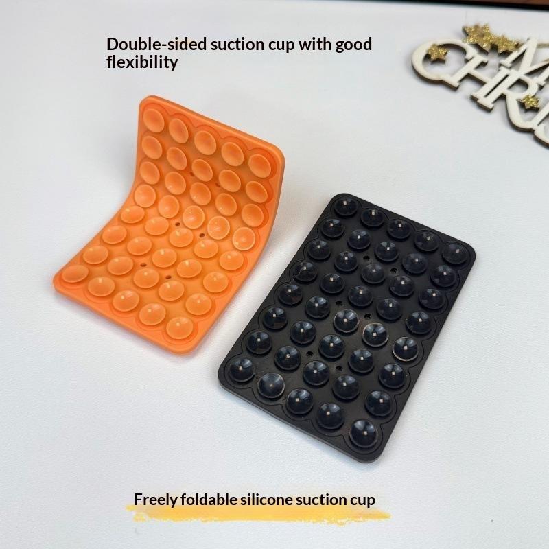 Silicone Suction Cup Phone Holder Multi-Functional Anti-Slip Mobile Fixture Pad Double Sided Detachable For Phone Tablet