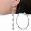 Huitan  Color Circle Hoop Earrings with Shiny Cubic Zirconia Crystal Fashion Versatile Female Earrings Statement Jewelry