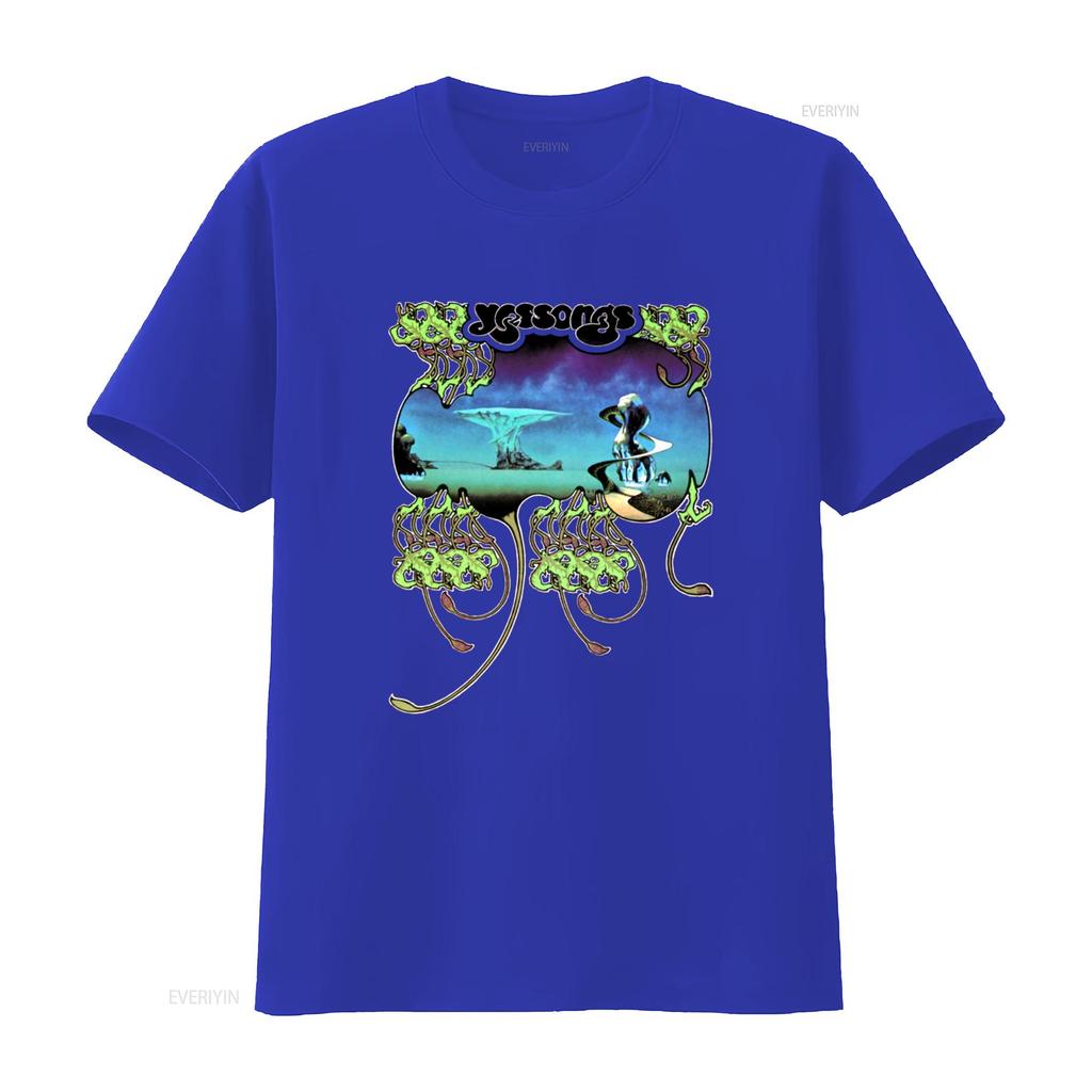 Yes Band Yessongs Album Cover Live 1973 Rare Vintage Casual Streetwear T Shirt Vintage Washed Streetwear Versatile Homme