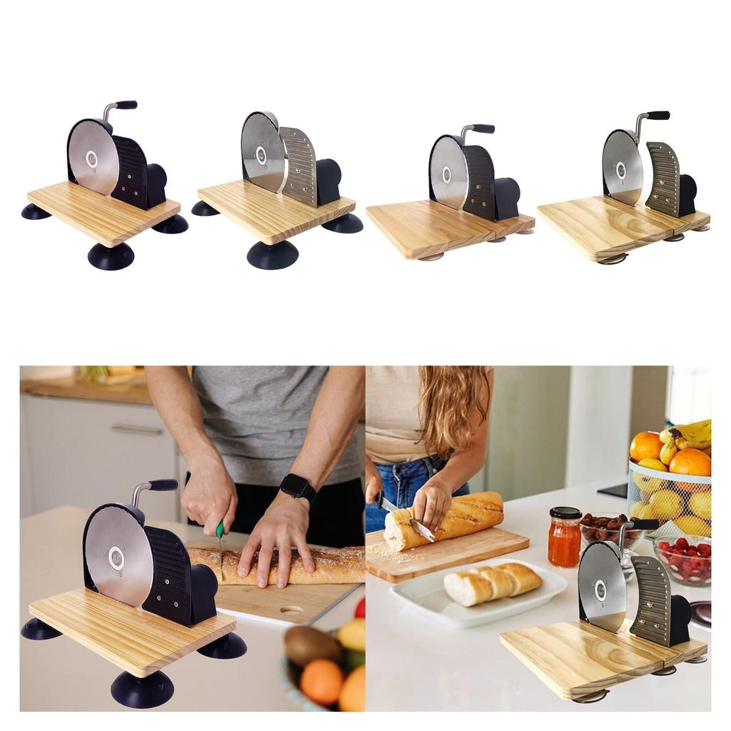 Manual Bread Slicer Classic Tool Machine Evenly Slicing Adjustable Thickness