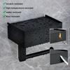 Black Stainless Steel Toilet Paper Holder with Wipes Dispenser ,Mobile Phone Rack for Bathroom with