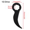 1 2 Inch Drive Pry Bar Wrench Adapter 14mm Size Automotive Tools Black Color Breaker Bar Compatible Dual Drive