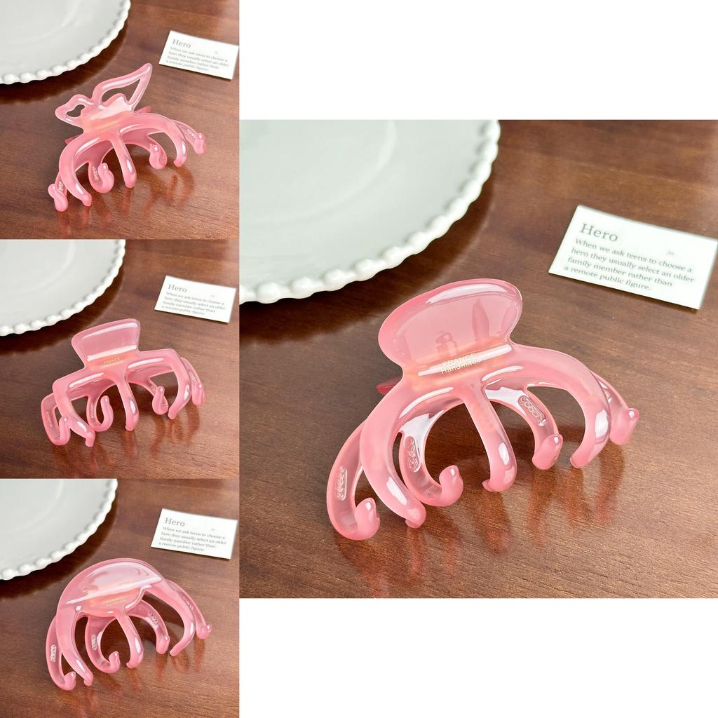 And Chic Stylish 4mm Acetate Hair Claw Clip With Elegant Gold Accents