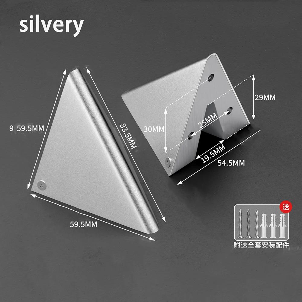 

1Pcs Aluminum Alloy Triangular Bracket Support Wall Mounted Shelf Partition Load-Bearing Right Angle Fixed Layer Board
