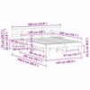 Bed Frame with Headboard Brown 120 x 200 cm Solid Pine Wood