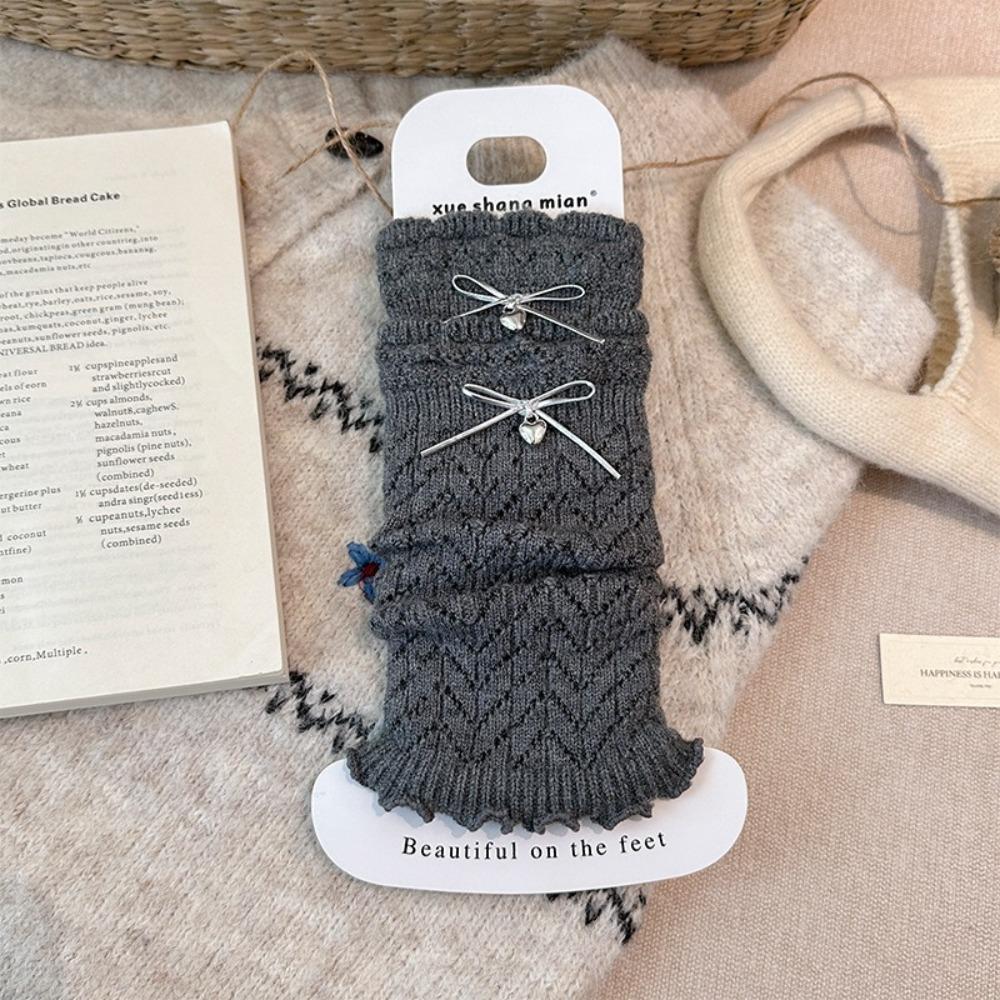 Bow Decor Kids Sock Cuffs Elastic Slouch Socks Fashion Calf Socks Outdoor