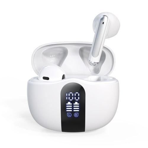Ultimate Sound Quality: Crystal-Clear Sound & Wide Sound Field: Wireless Bluetooth Earbuds, Bluetooth 5.4 Earphones, AAC, Hi-Fi Sound Quality, LED Dis