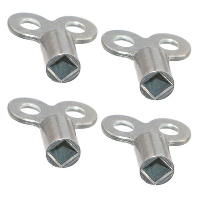 Pachet de 4 Chei pentru Aerisire Radiator Fabricate din Aliaj de Aluminiu cu Priză Pătrată de 5mm pentru Mentenanță Fiabilă a Sistemului de Încălzire