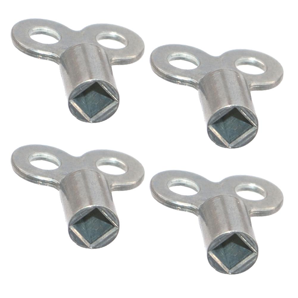 

4 Pieces Vent Wrench Kit for Radiators with 5x5mm Square Socket Made from Aluminum Alloy for Heating System Use China Mainland