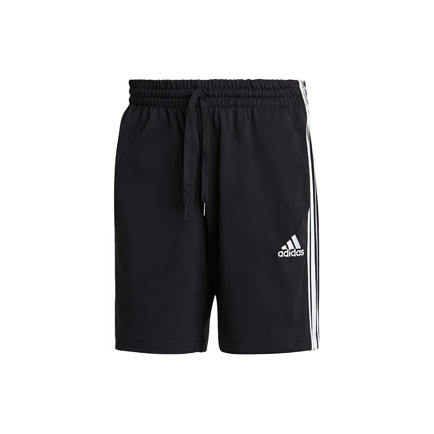 adidas M 3s Sj Sho Logo Printing Stripe Sports Training Shorts Black Men s GK9988 XL