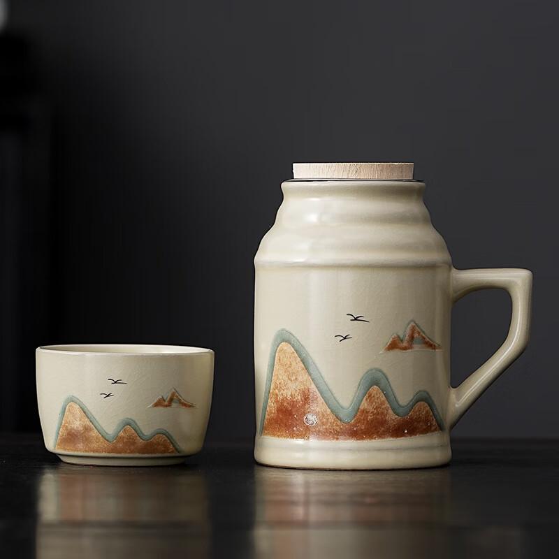 Distant Mountain Ru Ware Ceramic Teapot Set